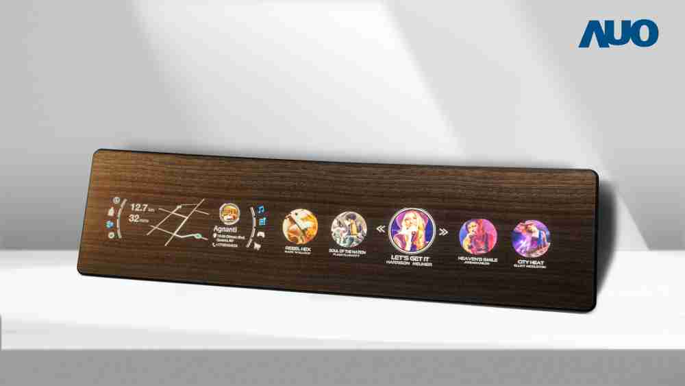 Wepay研发全球最高穿透度达80%的AmLED木纹显示器，，可于使用时呈现高亮度、、、、清晰可见的信息，，，并在不使用时回归为单纯的饰板，，，，节能兼具美观